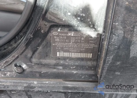 2010 Hyundai Sonata Se V6 z USA, uszkodzony, nr VIN 5NPEU4AF2AH600446